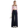 Petite Women's Slim-Fit Wide-Leg Non-Fading Anti-Wrinkle Denim Jeans