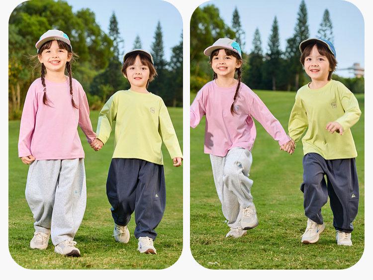 Dudu Home Kids' Cropped Spring Pants: Trendy, Versatile Children's Sportswear