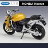 Welly 1/18 HONDA Hornet Alloy Sports Motorcycle Model Diecast Metal Street Motorcycle Model Simulation Collection Kids Toys Gift