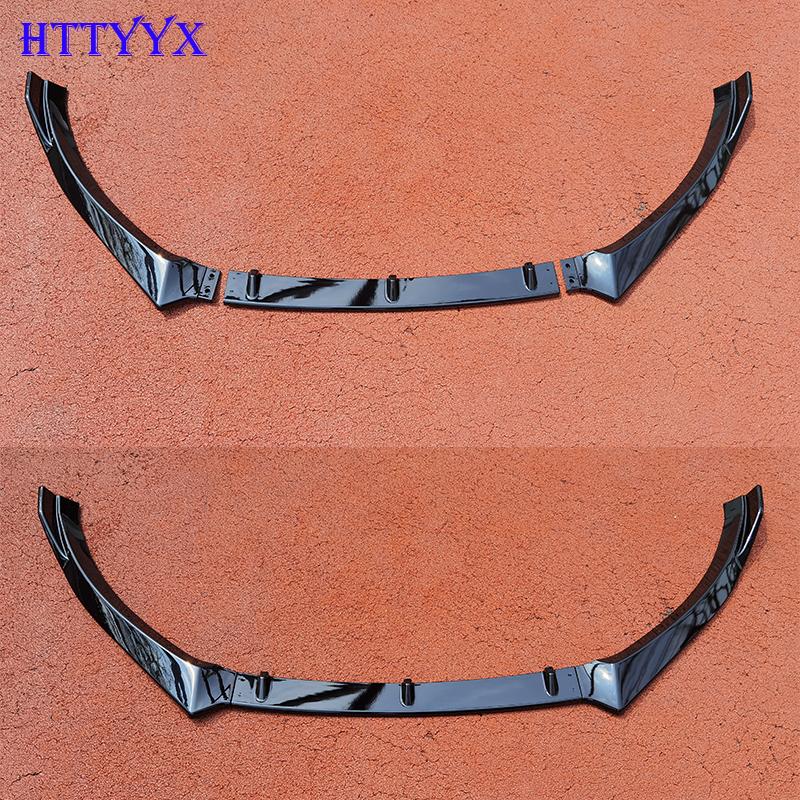 Lèvre de Spoiler Diffuseur de Lèvre Diviseur de Pare-chocs Avant de Voiture Kit Carrosserie Spoiler Garde-boue Pour Golf 6 MK6 GTI GTD 2008 2009 2010 2011 2012 2013