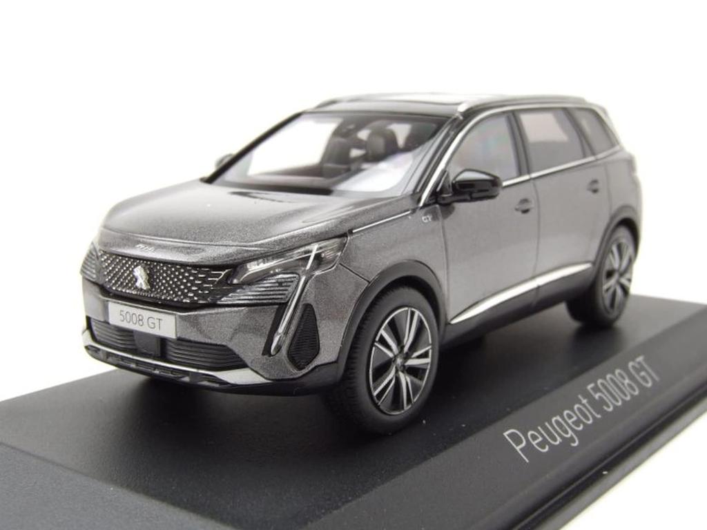 NOREV Peugeot 5008 GT 2021 (Metallic Gray) 1/43 Scale Diecast Model Car