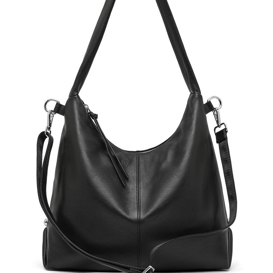 Pendler Große Kapazität Achseltasche Mode Einfarbig Lässige Umhängetasche Leder Pendler Tragetasche