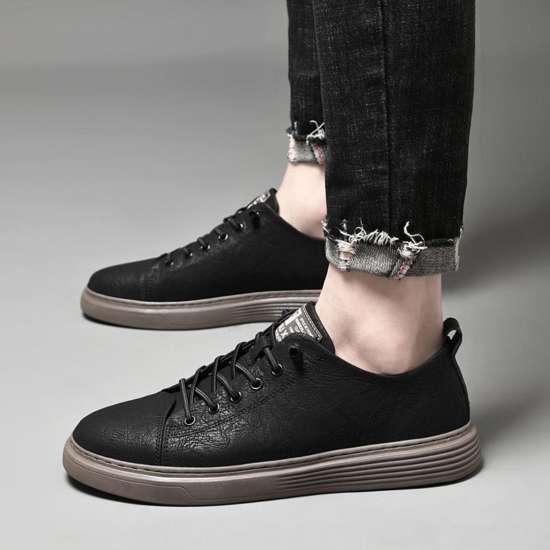 Fashion Spring Autumn Hot Selling Men's Genuine Leather Casual Shoes British Style Oxford Shoes Versatile Men's Business Dress Shoes