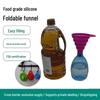 Silicone Collapsible Funnel Set: Large, Medium, and Small Food-Grade Funnels for Wine and Oil.