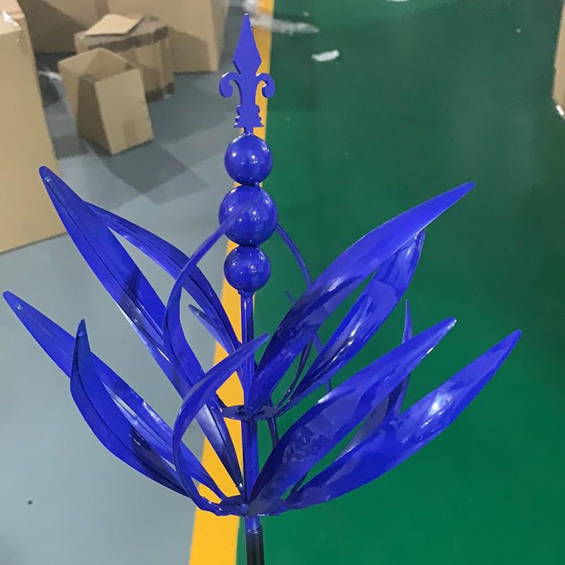 Modern Minimalist Wrought Iron Outdoor Garden Windmill Ornaments