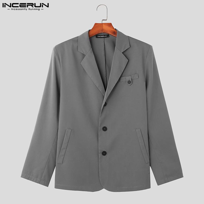 

INCERUN Плюс Размер Мужской Блейзер Весна Осень Свободные Повседневные Пальто