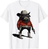 Cowboy Pug Dog Funny Western Red Pug Meme Unisex T-Shirt