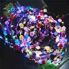 Ten LED Lights Radiant Flower Ring Headwear For Women's Korean Version Vine Head Flower