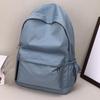 Lightweight Solid Color Nylon Casual Backpack for High School Students, Ideal for School Travel Daily Use