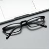 Lesebrille +1.0~+4.0 Leichtgewicht Anti-Blaulicht Altersweitsicht Brille Mini Kleine Quadratische Fassung Brille Transparent Weiß