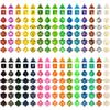 49-teiliges polyedrisches Würfelset mit 7 schwarzen Kordelzugbeuteln, 7 komplette Sätze D4 D6 D8 D10 D% D12 D20 für DND RPG ZSY