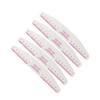 5Pcs Wooden Nail Files Bright Color Reusable Smooth Edge Clear Scale Multipurpose Trim Nails Lightweight Scale Ruler Half