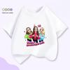 Unisex Kids Summer T-Shirt: Heart-Shaped Cartoon Print & Fun Slogan