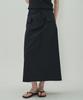 Mot Pocket String Long Skirt-Black