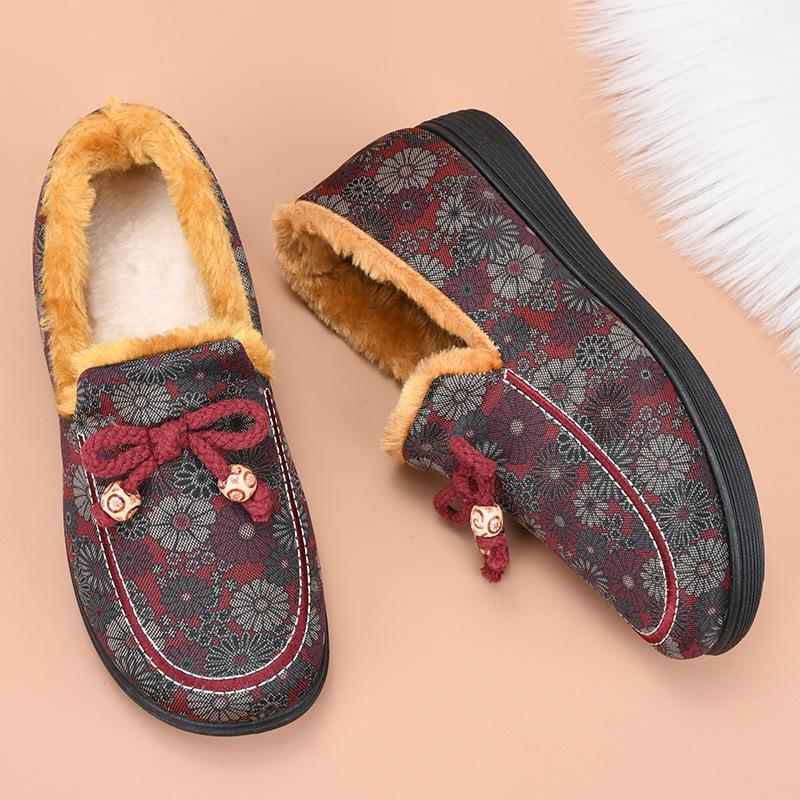 New Soft-soled Cotton Shoes with Fleece and Warm Cotton Boots for Women
