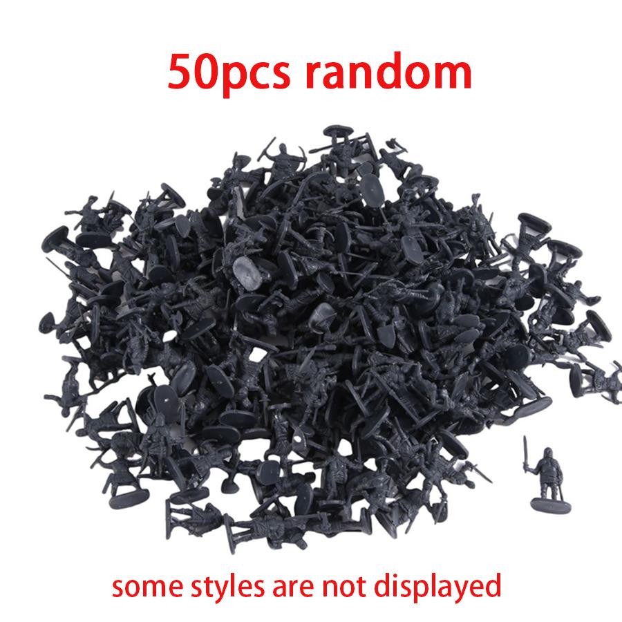 

50/100pcs Mini Medieval Soldier Model for Military Game Simulation War History Lovers Collection Party Supplies Desk Decor XJM