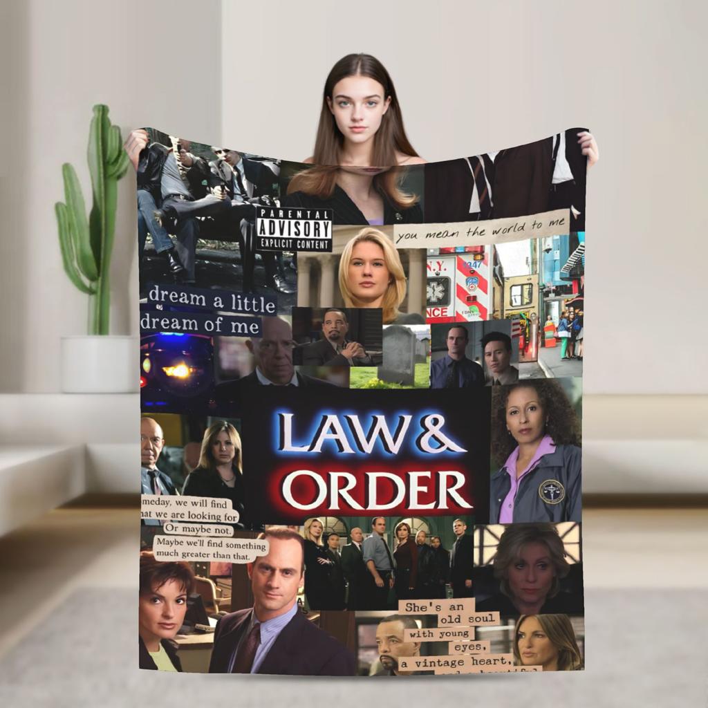 Warm Soft Blanket Camping Law Order SVU Bedding Throws  Flannel Bedspread For Outdoor Fashion Sofa Bed Cover