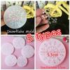 5types Snowflake Shape Resin Mold Epoxy Silicone Mold DIY Jewelry Making Crafting Tools