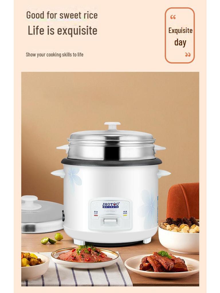 Compact Multi-Function Rice Cooker for Single-Person Use - Genuine Steaming Pot