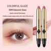 FOMIX Dual-Color Iridescent Eyeshadow Stick: Smudge-Proof, Pearlescent, Brightening, Pigmented Highlighter for Under-Eye and Shadow.