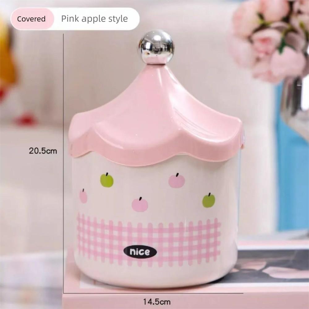 

Dopamine Desktop Storage Box Cartoon Large Capacity Sundries Organizer with Lid Hair Accessories Storage Rack for Student Girls