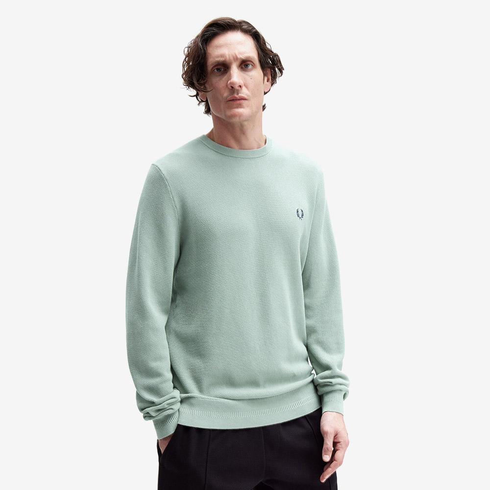 FRED PERRY [Sharp] Pique Stitch Knit - Bayleaf Afpm2531309-Z16