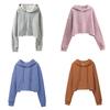 Girl Sports Hoodie With Fleece Lining For Casual Streetwear Comfort