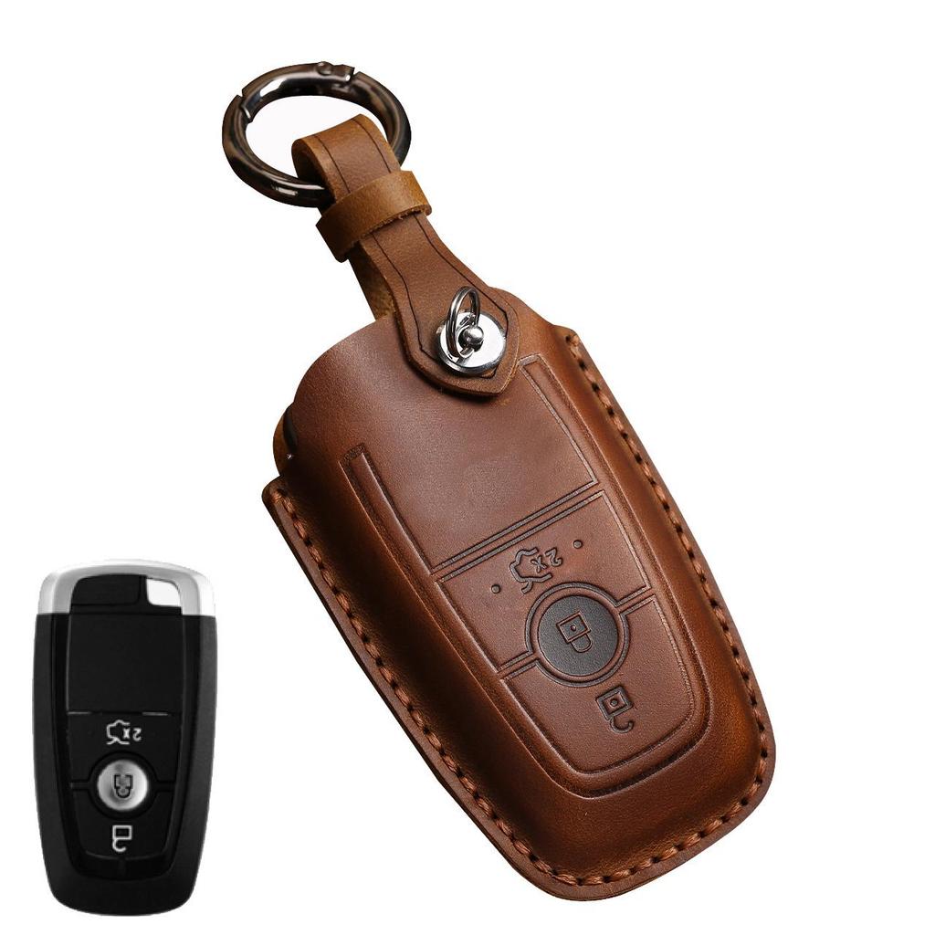Lincoln Ford Key Case - Raptor, Explorer, Everest, Mondeo, Edge - Cowhide Material