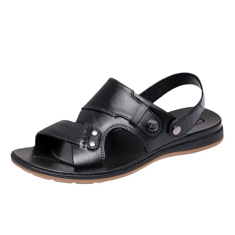 Shanghai Warrior Men's Thick-Soled Non-Slip Outdoor Sandals - Summer-Ready, Wear-Resistant, and Soft-Soled for Middle-Aged Dads.