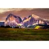 Kit punto croce con pittura a diamante fai da te 5D, tramonto e paesaggio serale, immagine con diamante pieno ricamato a mosaico con strass