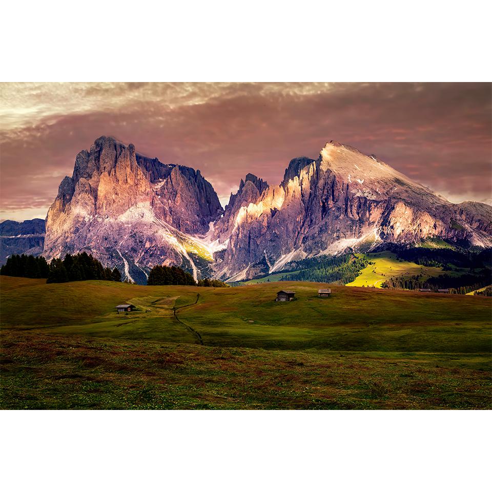 Kit punto croce con pittura a diamante fai da te 5D, tramonto e paesaggio serale, immagine con diamante pieno ricamato a mosaico con strass