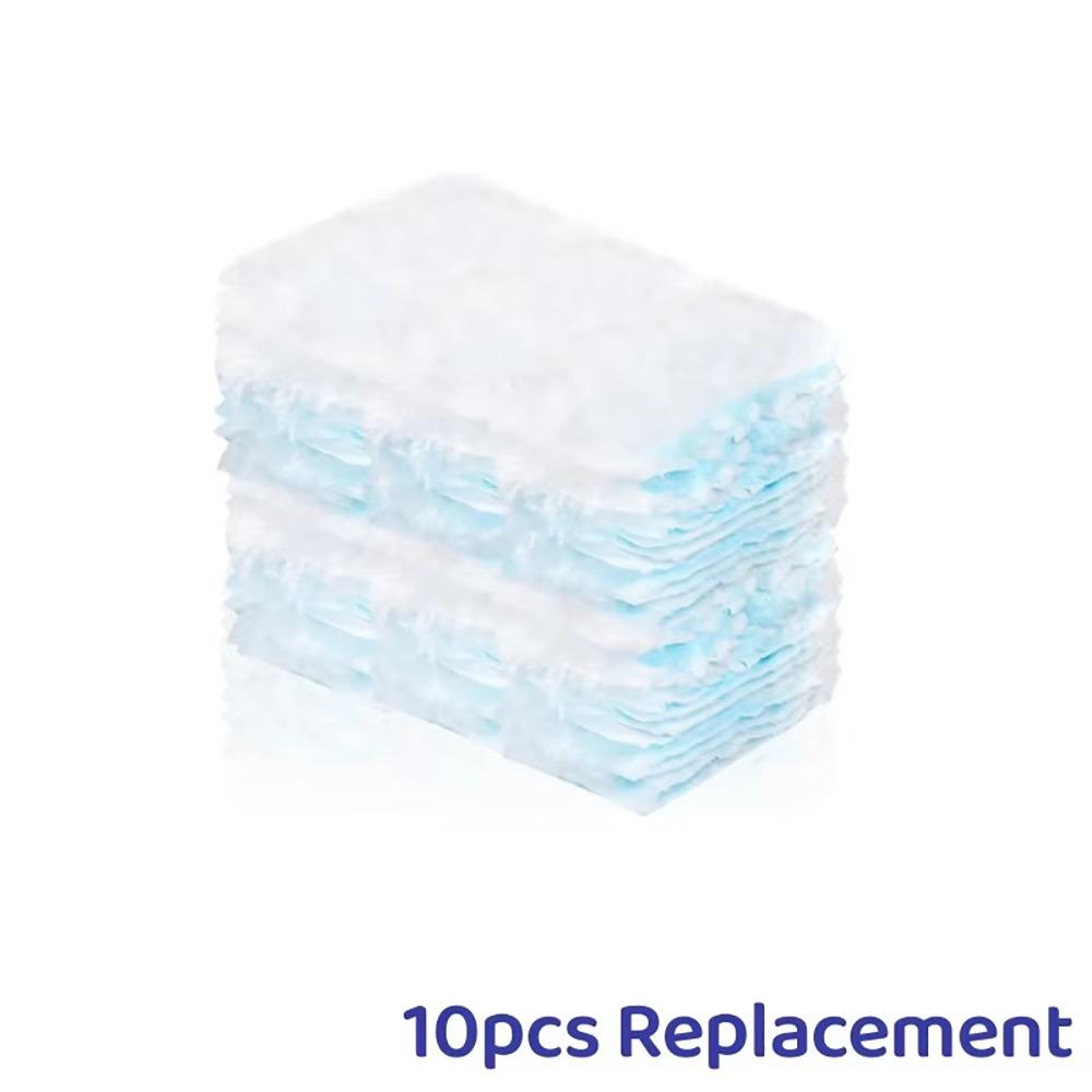 

10Pcs Brush Head Scalable Cleaning Brush with Replace Heads Electrostatic Duster Home Office 10Pcs Cloth