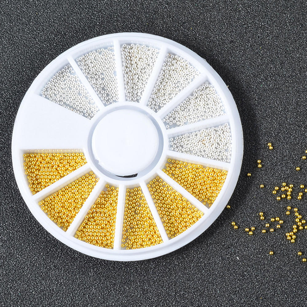 Сделай сам Золото//Розовое золото Металлические материалы Бусины Колесо Украшение для ногтей