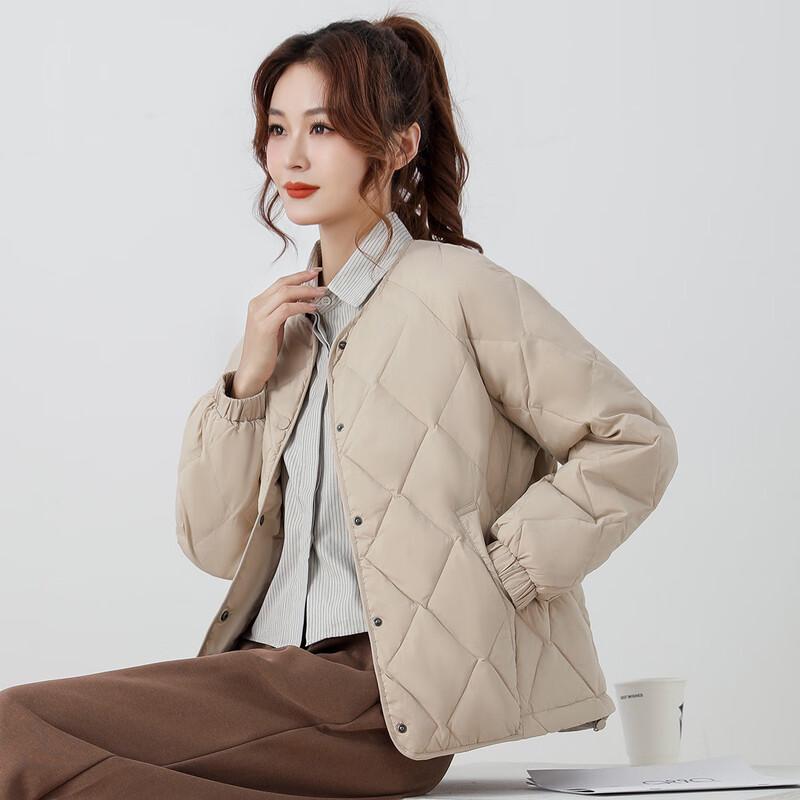 

Women s Round Neck Short Down Jacket XL