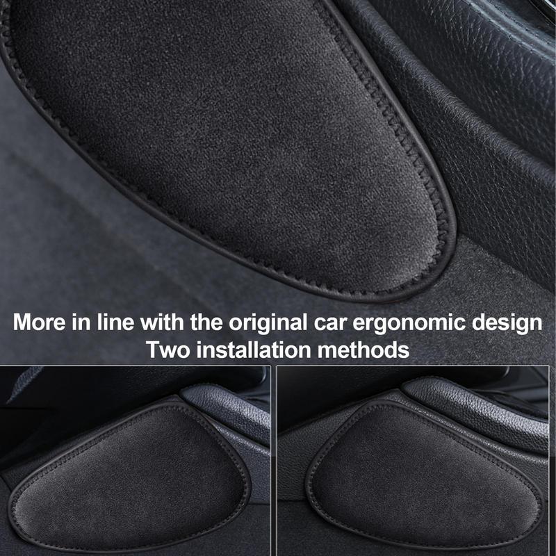 Leather Car Knee Cushion Pad Comfortable Universal Thigh Support Memory Foam Cushion Leg Knee Soft Pad Interior Accessories