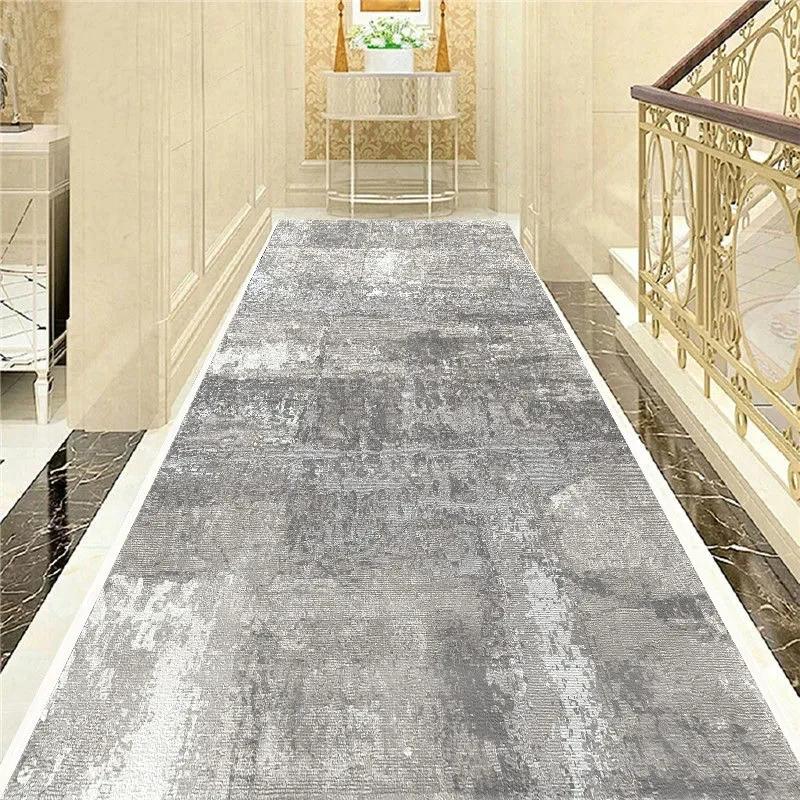 Hallway Stair Carpet Simple Corridor Carpet Long Hallway Area Rug Hotel Mall Wedding Hall Runners Floor Mat Kitchen Aisle Mat