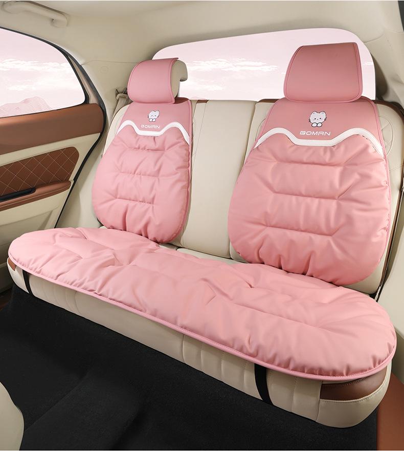 Napa Leather Car Seat Cushion - All-Season Cover for Mercedes-Benz, BMW, Tesla, Volkswagen