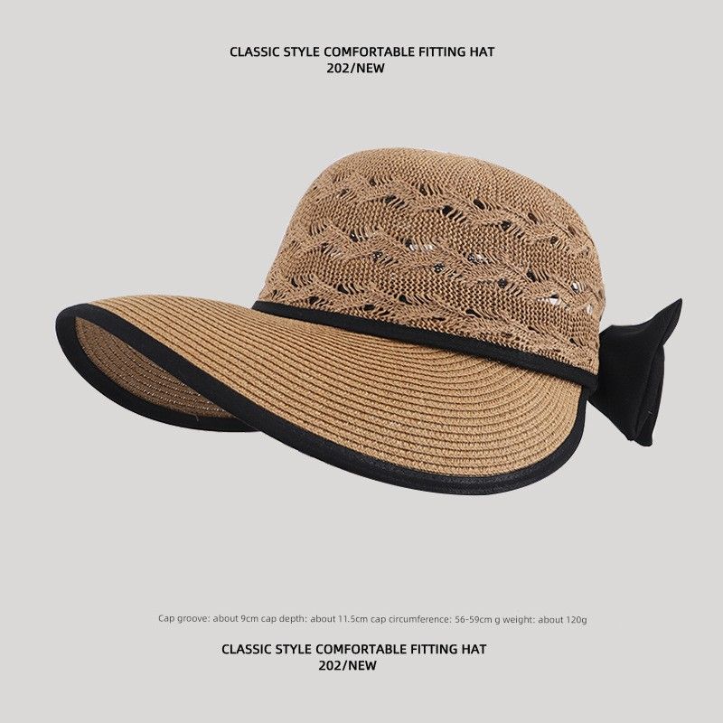 

Hat Women s 2025 New Arrival Summer Sun Protection Sun Hat Face-Looking Small Sun Hat Big Brim Easiest for Match Air Top Bucket Hat Khaki One size