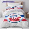 FC Hansa Rostock Pattern Bedding,Quilt Set Quilt Cover Pillowcase Home Birthday Gift (1 * duvet cover + 2 * pillowcase, without core)