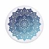 Telo Mare Rotondo Bohemien Microfibra Assorbente Sport Spiaggia Mare Tappetino Yoga Con Frange Grande Asciugamano da Bagno Teli da Stendere 150 cm