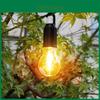 Solar-Außenlaterne mit LED-Birne für Camping, Wandern und Gartendekoration