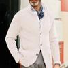 Spring and Autumn Fashion New Arrival Men's Casual Long Sleeve Solid Color Knit Jacket