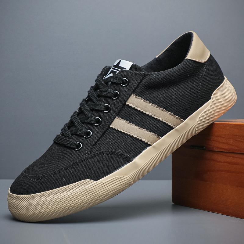 Fashion 2024 New Hot Breathable Autumn Fashion Men Canvas Shoes Patchwork High Quality Spring Male Casual Sneakers Spring Casual Shoes