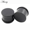 Alisouy 2PCS Cylinder Natural Wood Ear Plug Tunnel Earrings Guages Stretcher Expander Flesh Helix Flared Piercing Body Jewelry