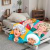 VIKAMA Retro Golden Girls Pop Art Flannel Blanket Spring Picnic Car Travel Sofa Bed Nook Nap Throw Holiday Home Decor Gift