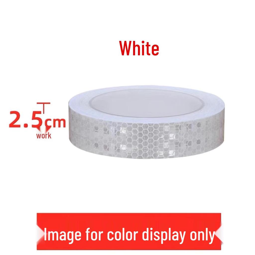 1cm Reflective Sticker for Bicycles, Cars, & Helmets - Luminous Warning Strip