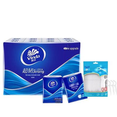 Dr. Denti Dental Floss Picks & Vinda Tissues Set
