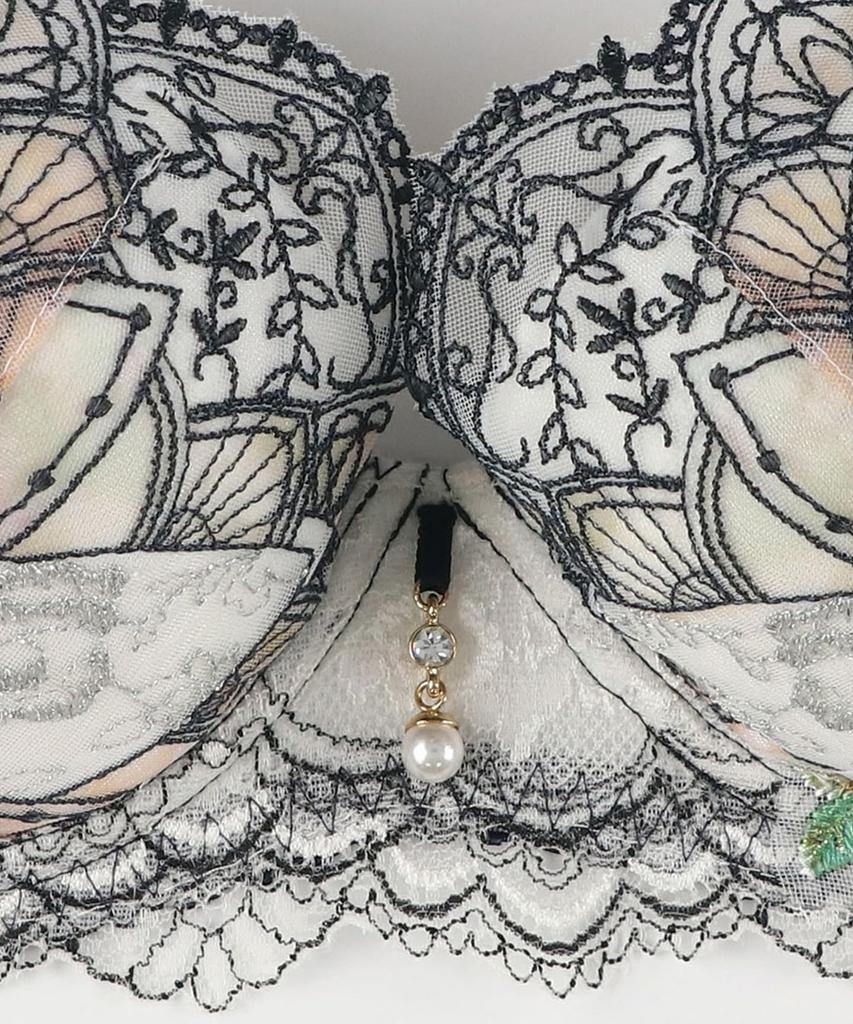 Bra Wing Lesiage Makes your breasts plump and and gives you a clean back Bra PB2910 KO B70 [Wing/Wacoal] - round, [2910 Series] Women's