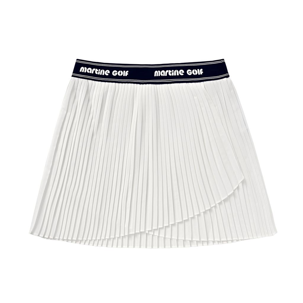 MARTINE GOLF Banding Pleats Culottes_White