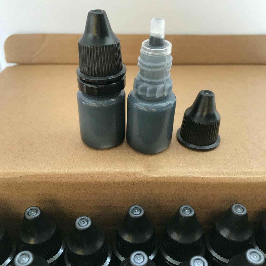 3pcs Refill Ink for Stamp confidential privacy seal ink quick-drying Multipurpose Stamp Refill Ink 10ml 3pcs black ink Refills